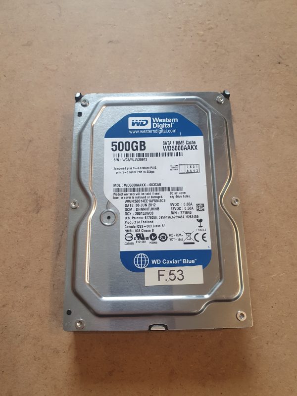 WESTERN DIGITAL WD5000AAKX 7.2K 500GB SATA III 3,5'' - obrazek 2