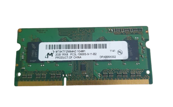 RAM Micron 2GB 1Rx8 PC3L 10600S-9-11-B2 SO-DIMM