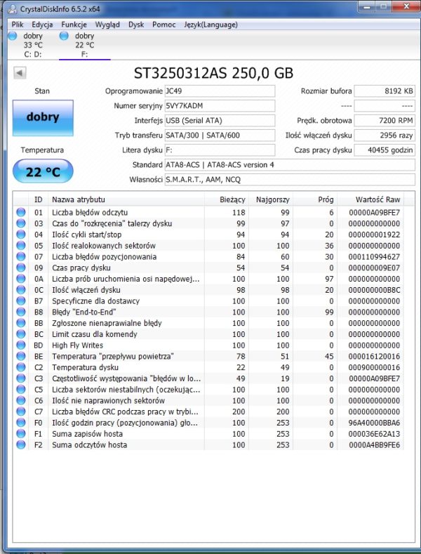 Dysk Seagate ST3250312AS 250GB 3,5" - obrazek 3