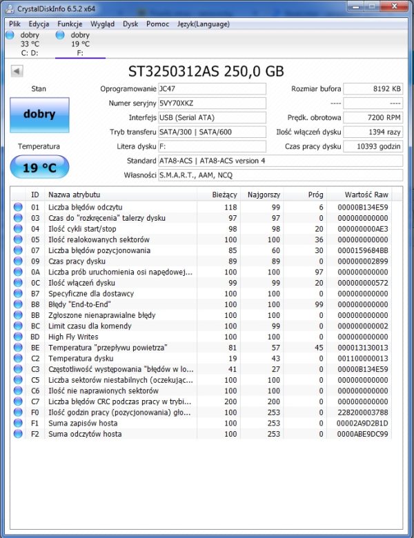 Dysk Seagate ST3250312AS 250GB 3,5" - obrazek 3