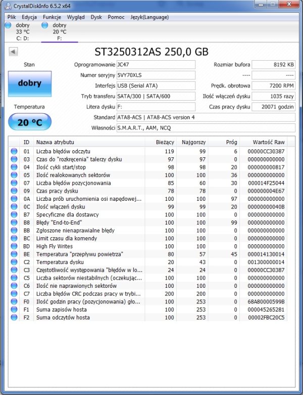 Dysk Seagate ST3250312AS 250GB 3,5" - obrazek 3