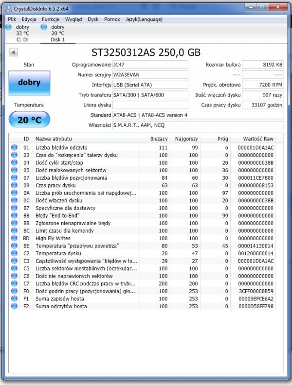 Dysk Seagate ST3250312AS 250GB 3,5" - obrazek 7