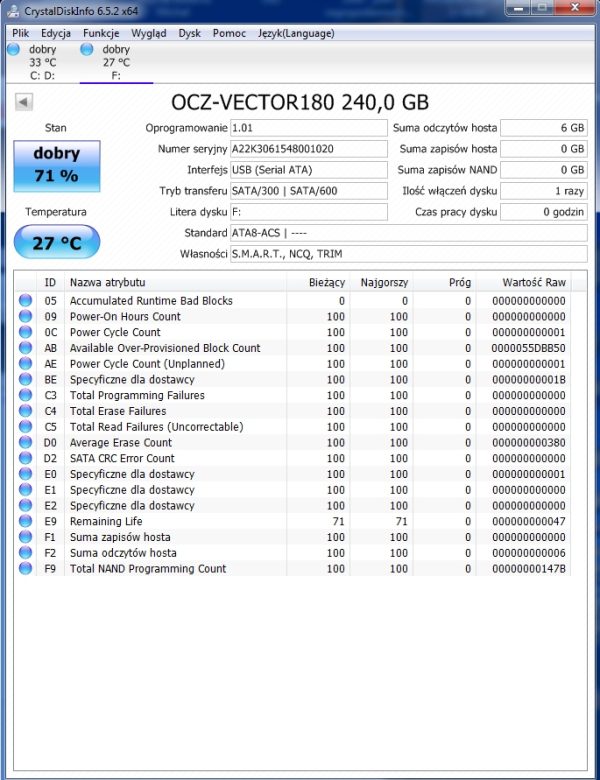 Dysk SSD OCZ 240 GB 2.5" SATA III (VTX3-25SAT3-240G) - obrazek 4