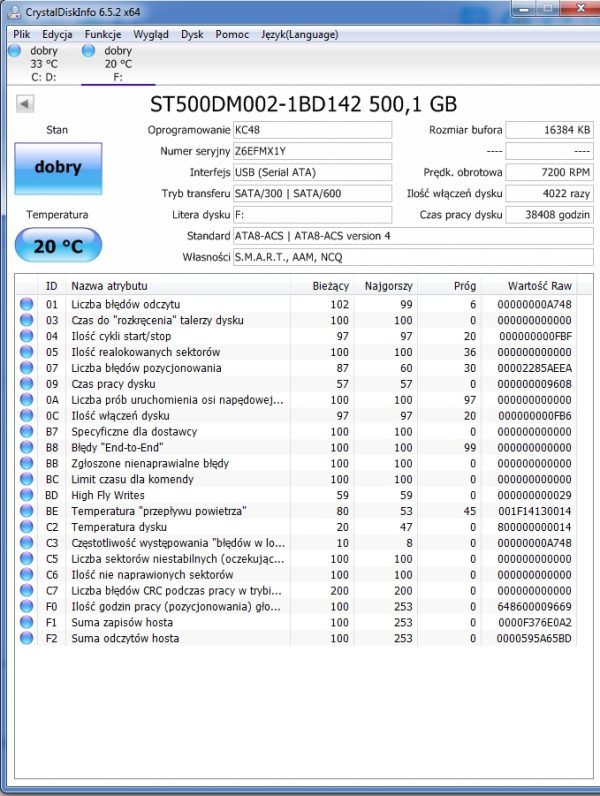 Dysk HDD 3,5" Seagate 500GB ST500DM002 - obrazek 4